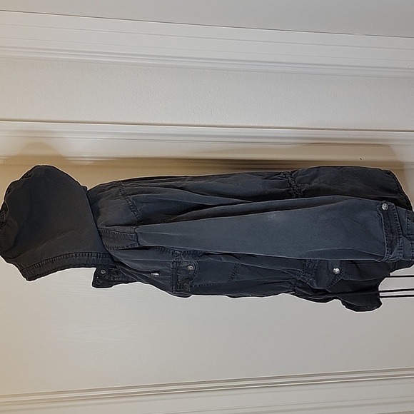 Buffalo David Bitton Charcoal Anorak Jacket With Cinches Size Large - Picture 3 of 10